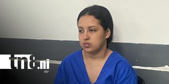 Foto: Mujer acusada de tráfico de drogas en Managua / TN8