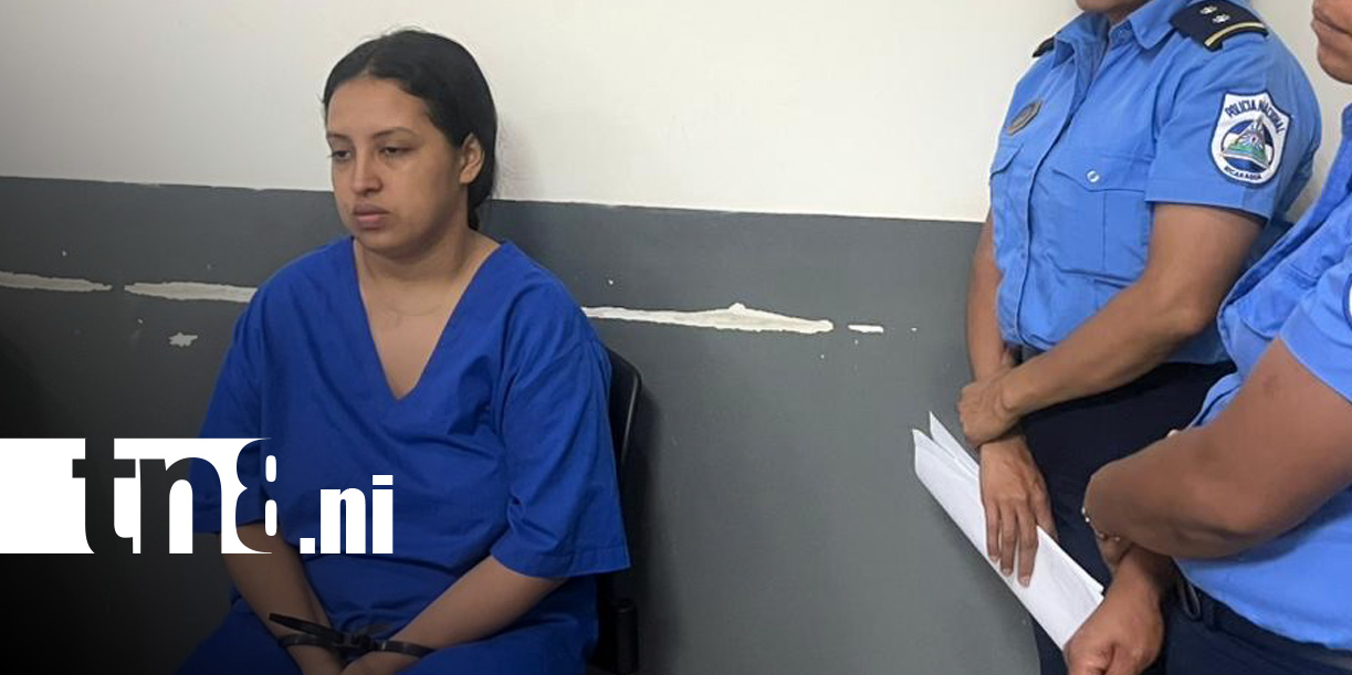 Foto: Mujer acusada de tráfico de drogas en Managua / TN8