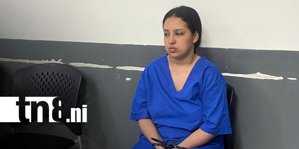 Foto: Mujer acusada de tráfico de drogas en Managua / TN8