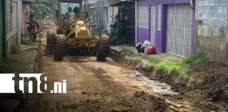 Foto: Mejoramiento de calles en Villa Venezuela, Managua / TN8
