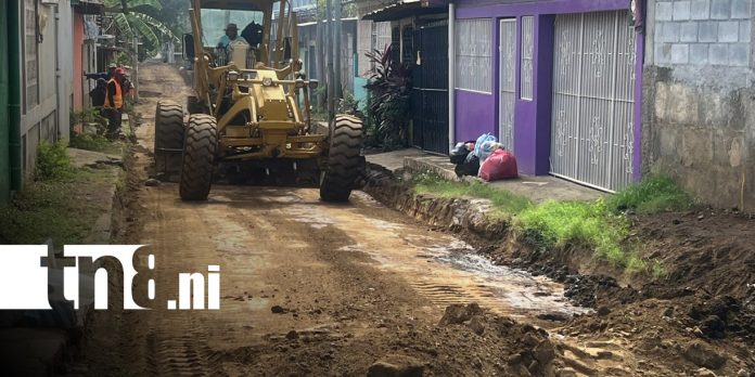 Foto: Mejoramiento de calles en Villa Venezuela, Managua / TN8
