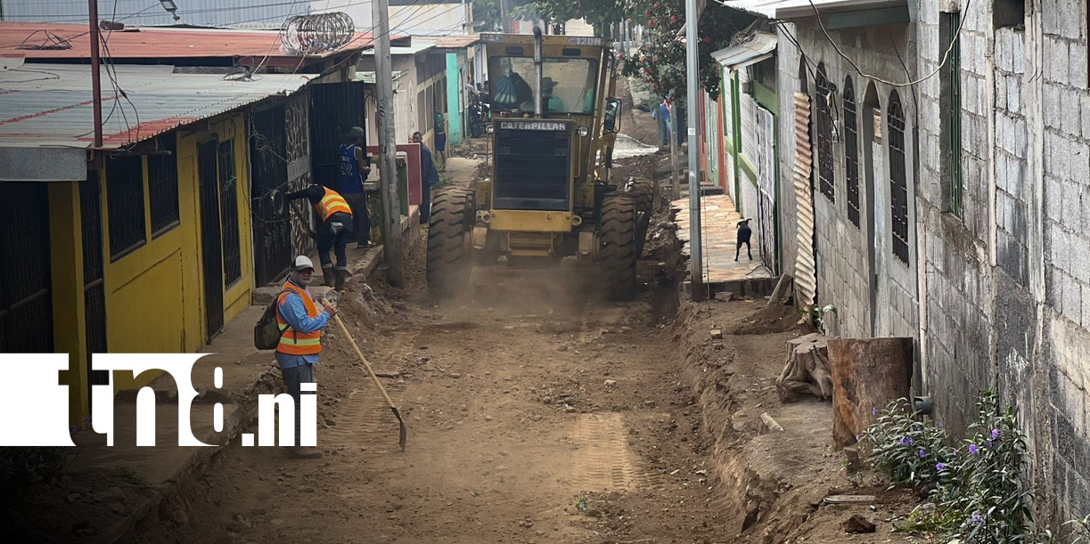 Foto: Mejoramiento de calles en Villa Venezuela, Managua / TN8