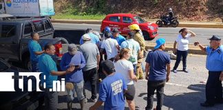 Foto: Accidente con tres lesionados en Diriomo / TN8