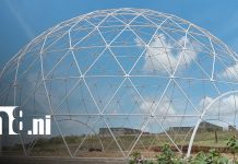 Exclusiva: Construyen en Nicaragua el primer domo geodésico, ¿cómo será? Foto: Domo geodésico en Nicaragua / TN8