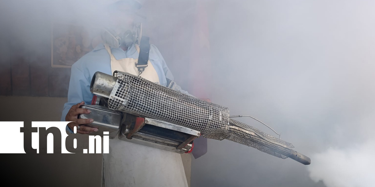 Foto: Fumigación en Managua / TN8