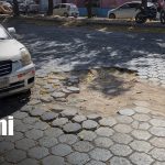 Foto: Gran hoyo cerca del Hospital Manolo Morales, en Managua / TN8