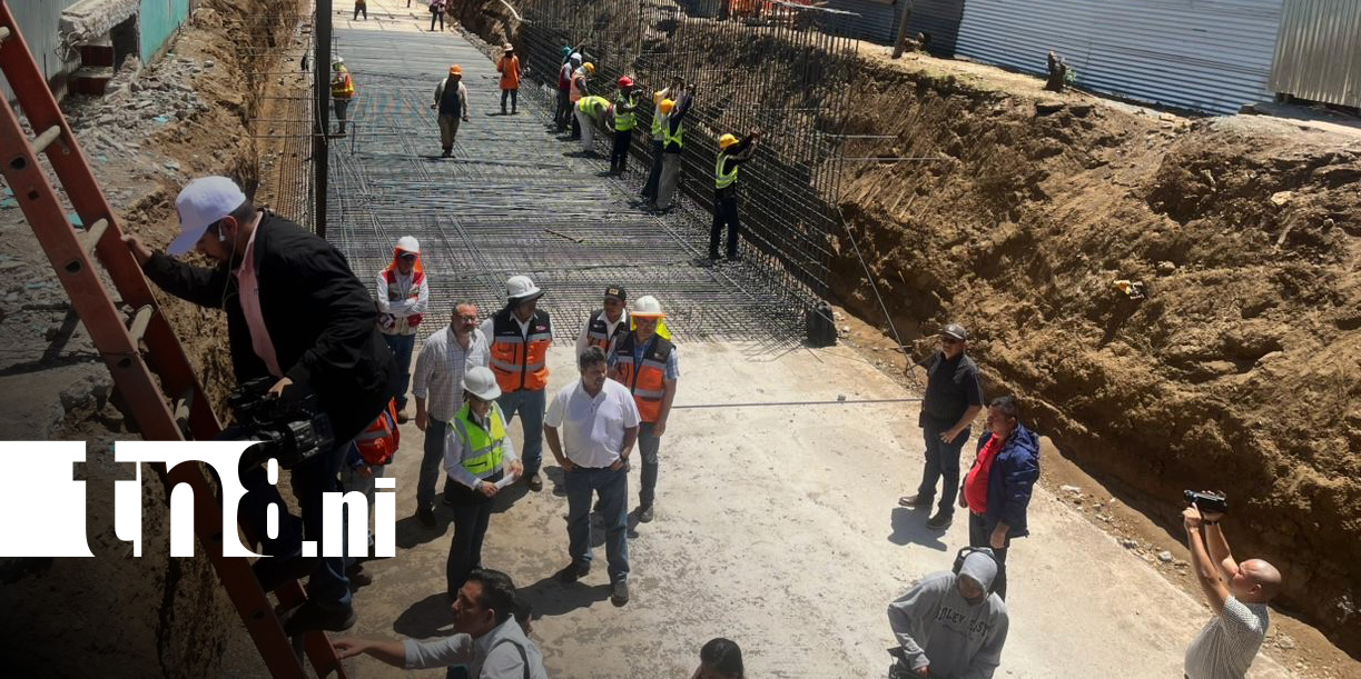 Foto: Avanzan obras de la Pista Héroes de la Insurrección, Managua / TN8