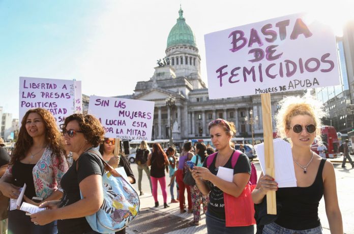 Foto: Argentina vive jornada de movilización feminista/Cortesía