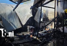 Devastador incendio reduce a cenizas una vivienda en Masaya Foto: Incendio arrasa vivienda en Masaya/TN8