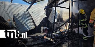 Foto: Incendio arrasa vivienda en Masaya/TN8