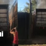 Foto: Incendio de camión genera tensión en Chinandega/TN8