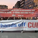 Foto: Grecia se levanta contra el bloqueo de EE. UU. a Cuba/Cortesía