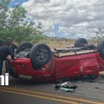 Foto: Sobreviven de milagro a accidente en camino Acoyapa a San Carlos / TN8