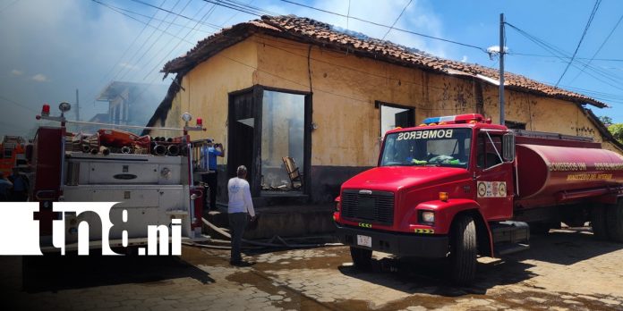 Foto: Incendio en una vivienda de León / TN8