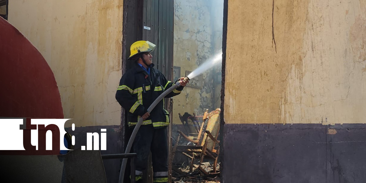 Foto: Incendio en una vivienda de León / TN8