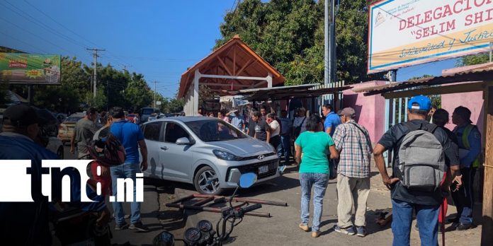 Foto: Accidente de tránsito en Managua / TN8 Foto: Accidente de tránsito en Managua / TN8