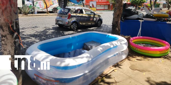 Foto: Calles de Managua se llenan de piscinas y diversión /TN8