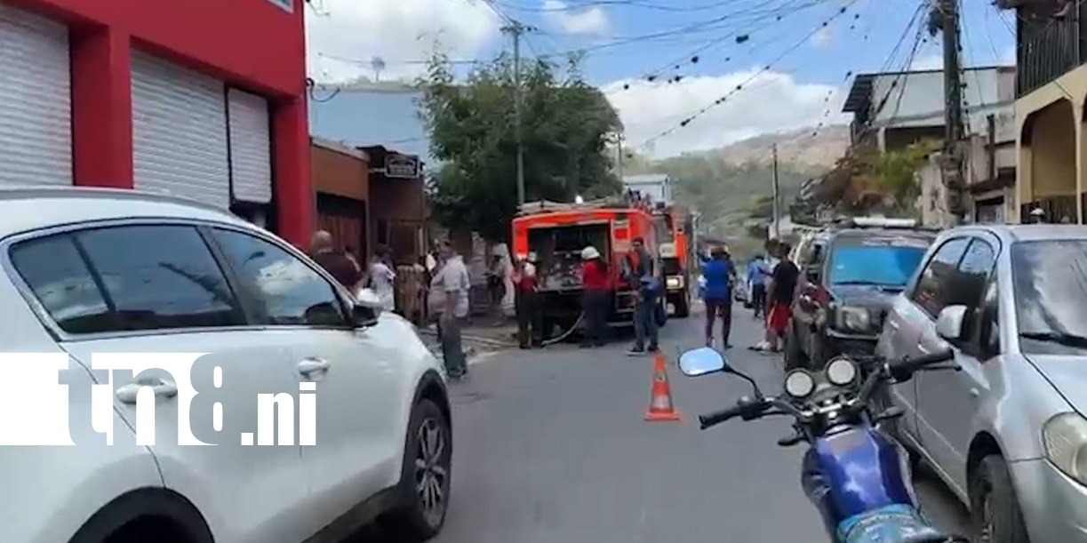 Foto: Dos personas resultan con quemaduras tras incendio en Matagalpa /TN8
