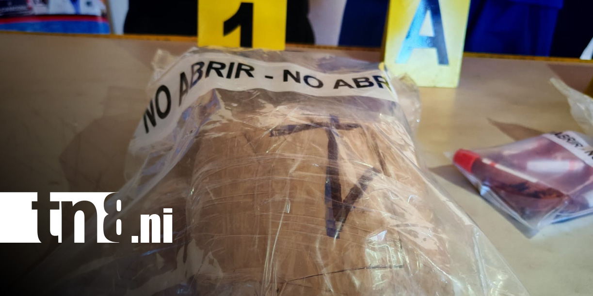 Foto: Captura de sujeto con tacos de marihuana en Rivas / TN8