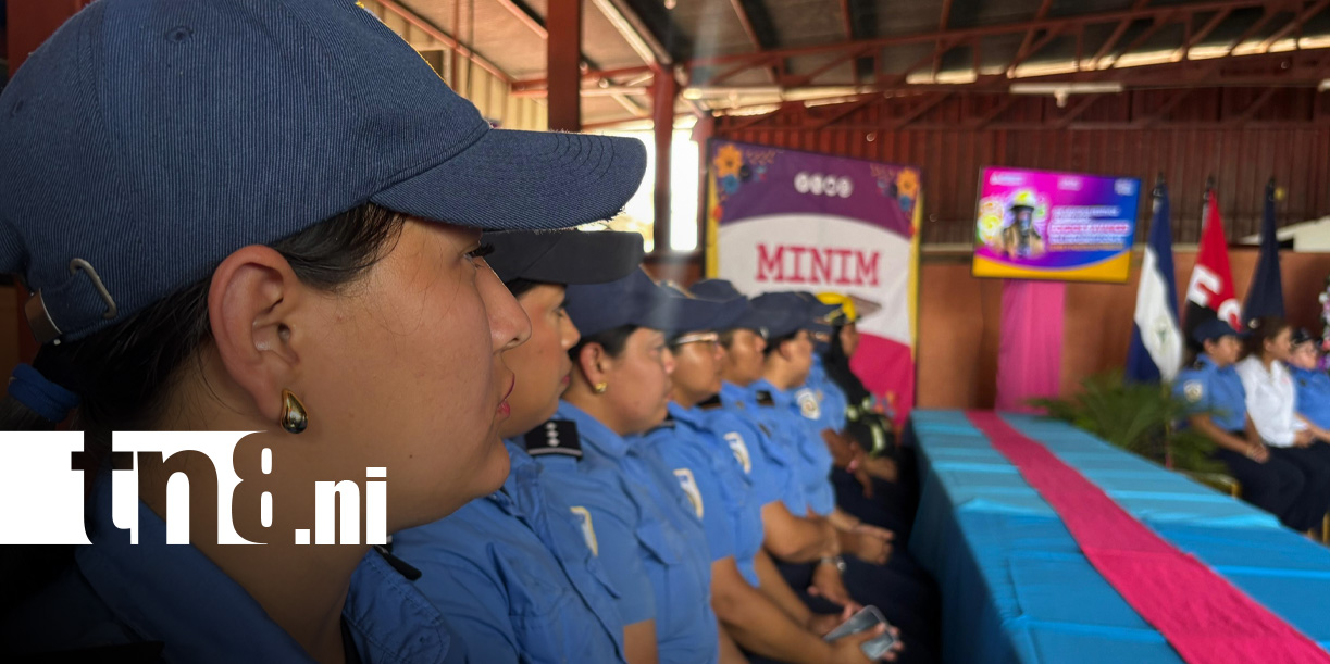 Foto: Festejo para mujeres de las instituciones de seguridad en Nicaragua / TN8