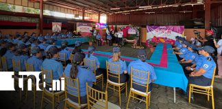 Foto: Festejo para mujeres de las instituciones de seguridad en Nicaragua / TN8