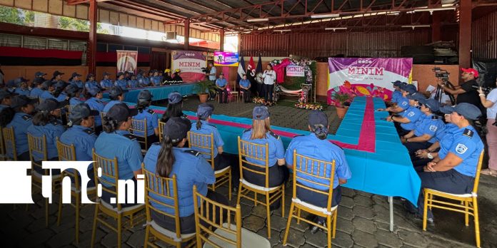 Foto: Festejo para mujeres de las instituciones de seguridad en Nicaragua / TN8