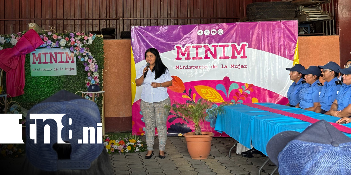 Foto: Festejo para mujeres de las instituciones de seguridad en Nicaragua / TN8