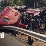 Foto: Accidente con rastra en Carretera Sur, Managua / TN8