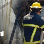 Foto: Incendio en carrocería frente al estadio de Chinandega / TN8