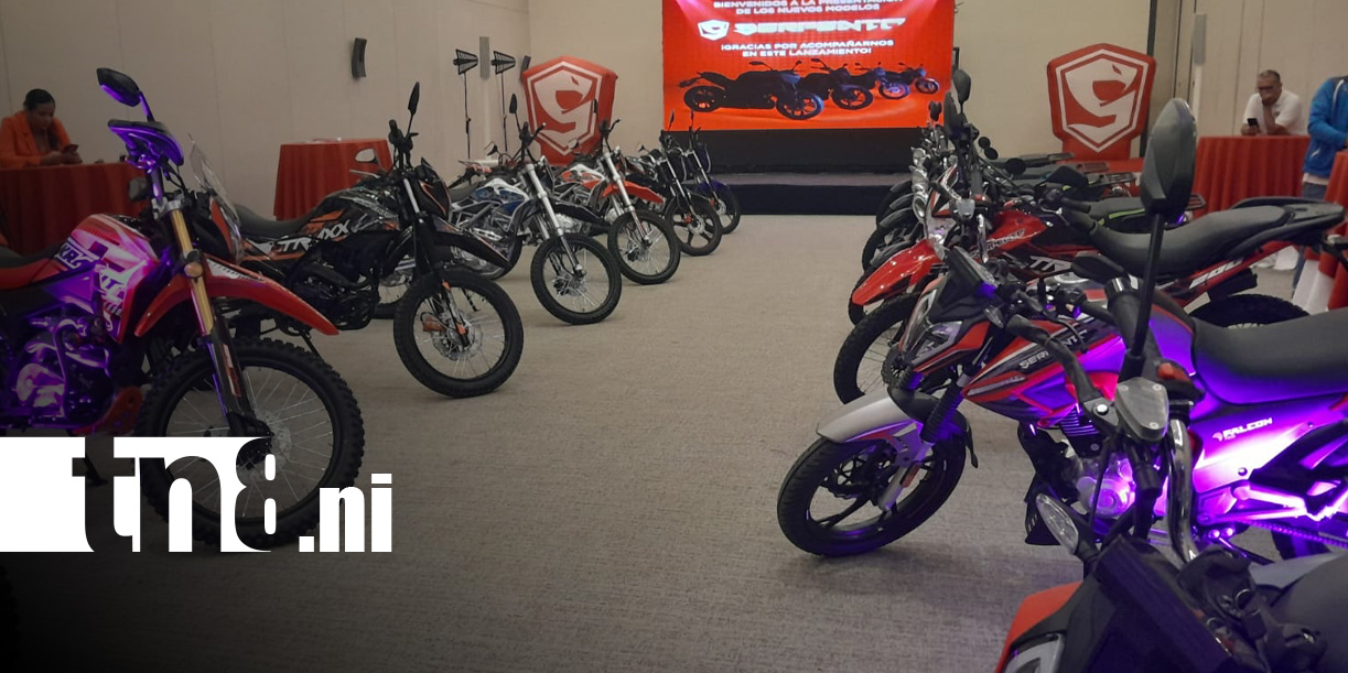 Foto: Nuevos modelos de moto Serpento en Nicaragua / TN8