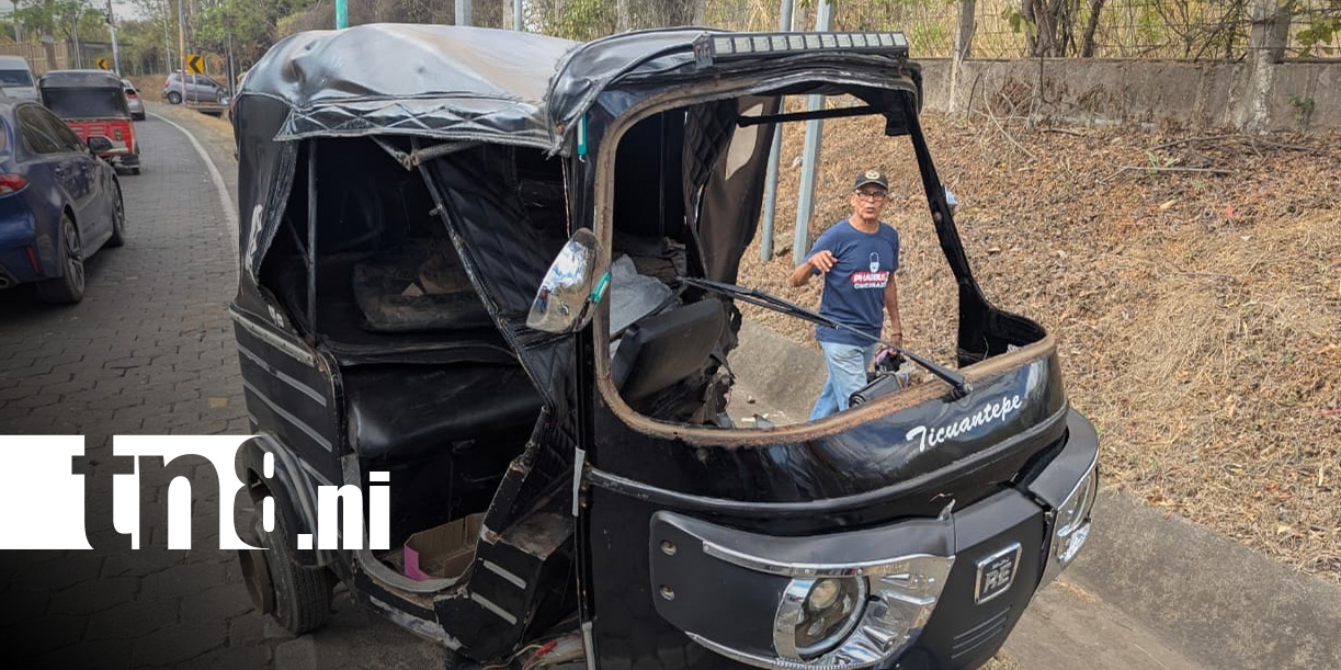 Foto: Accidente de tránsito en Ticuantepe / TN8