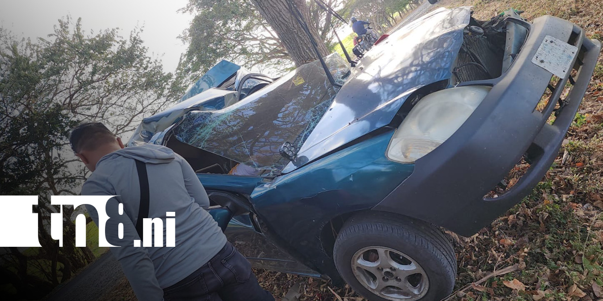 Foto: Mortal accidente de tránsito en Peñas Blancas, Rivas / TN8