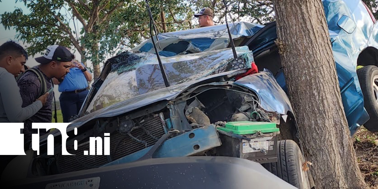 Foto: Mortal accidente de tránsito en Peñas Blancas, Rivas / TN8