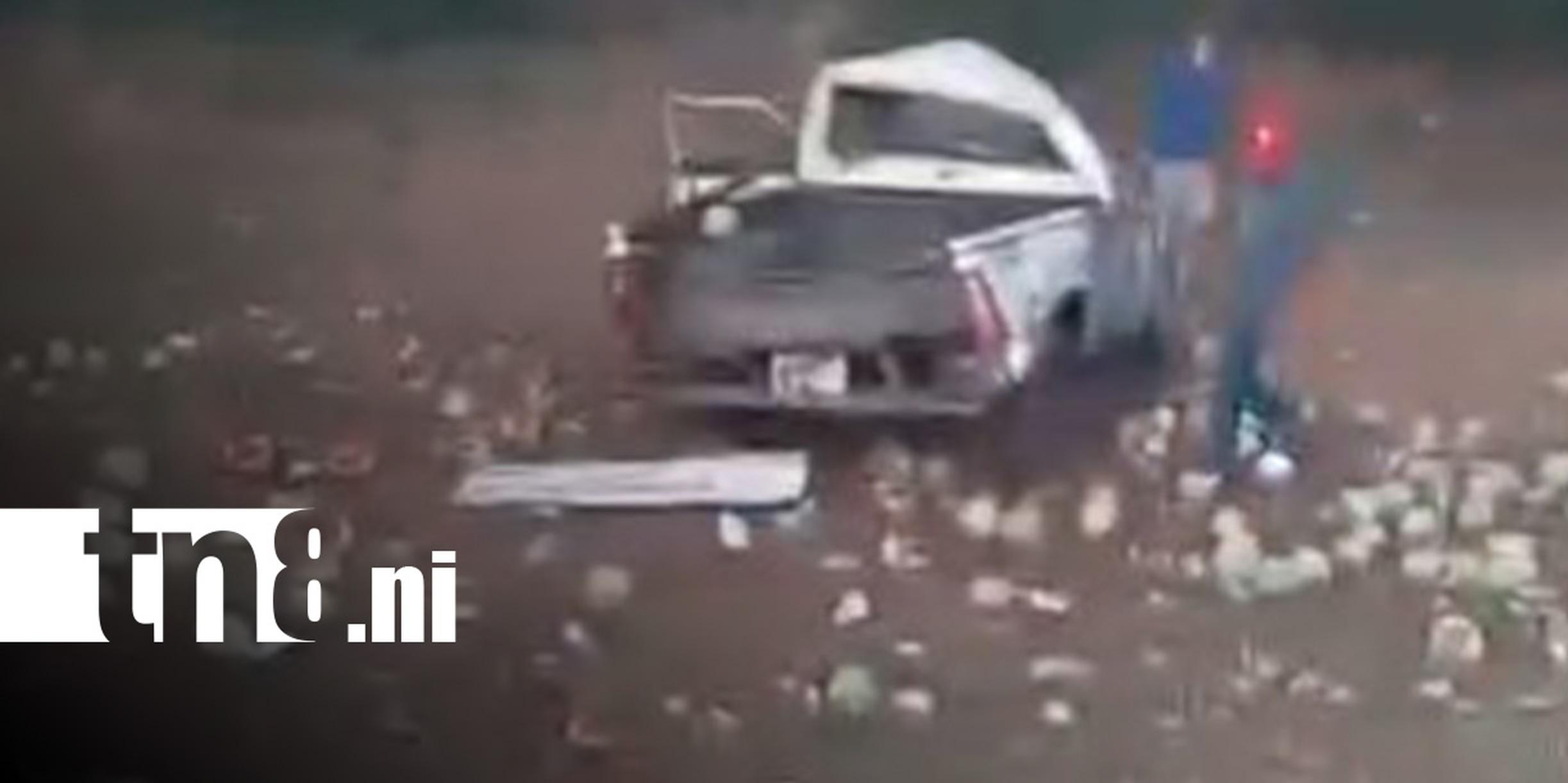 Foto: Robo y accidente dejan pérdidas materiales en Chinandega/ TN8