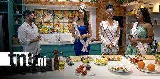 Foto: Reina Verano 2026, Eskarleth Jarquín, en Nuestra Cocina TN8