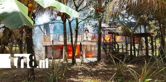 Foto: Voraz incendio consume vivienda en Alamikamba /TN8