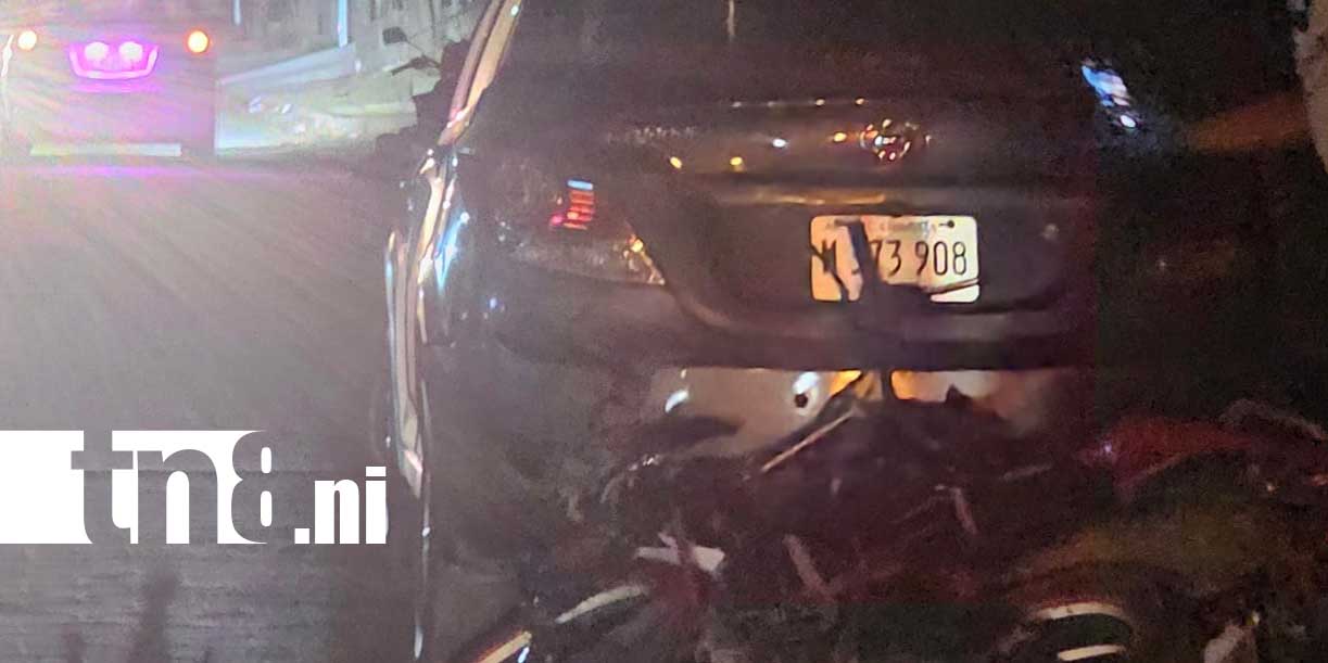 Foto: Conductor en aparente ebriedad provoca choque en Ocotal/TN8