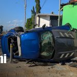 Foto: Conductor sobrevive a accidente de tránsito tras fuerte vuelco/TN8
