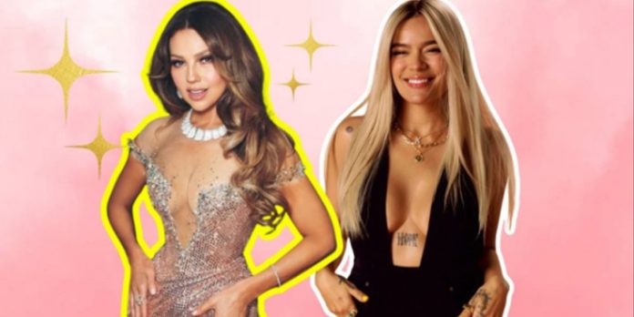 Foto: Thalía desata rumores con Karol G en Coachella/ Cortesía