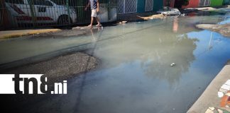 Foto: Aguas residuales inundan calles de Acahualinca/TN8