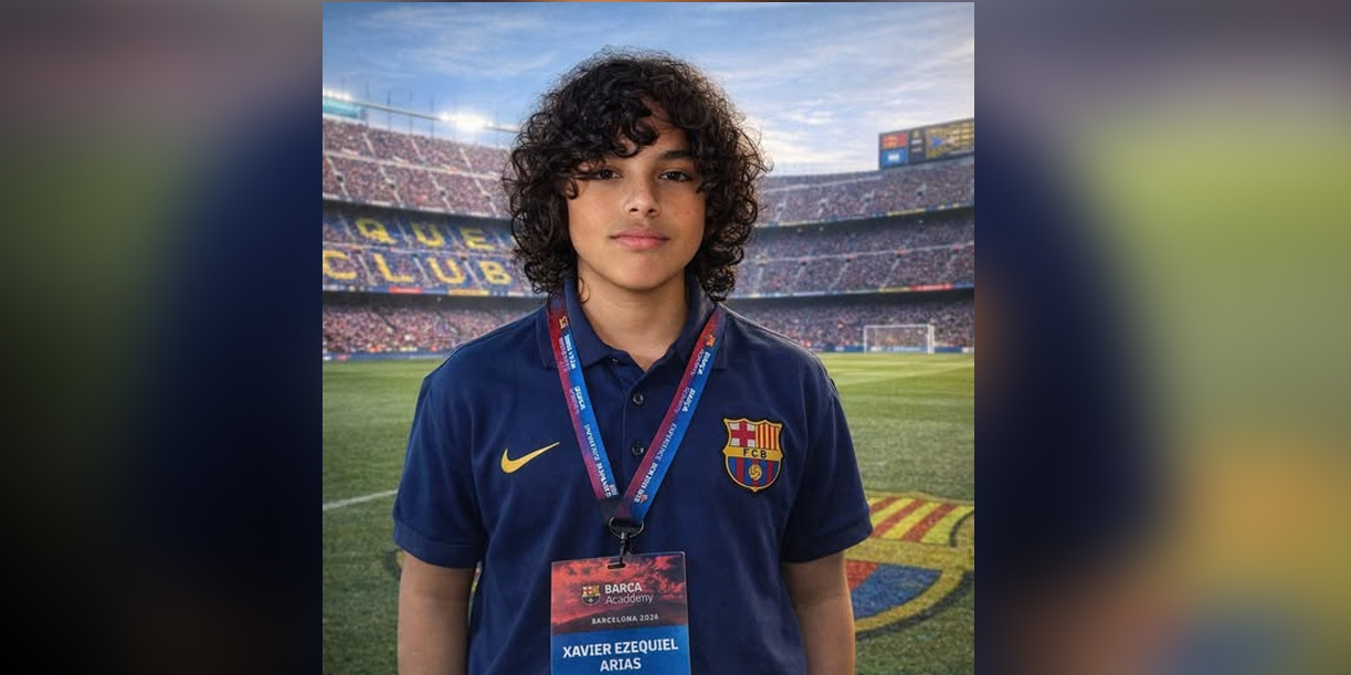 Foto: Nicaragüense entra a La Masia y hace historia en Barcelona/Cortesía