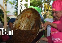 El almíbar más grande del departamento de Granada: 3 mil porciones de dulzura y tradición Foto: Almíbar gigante en Diriá reúne a miles en Semana Santa/TN8