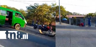 Foto: Motorizado grave tras violento choque en la carretera vieja a León /TN8