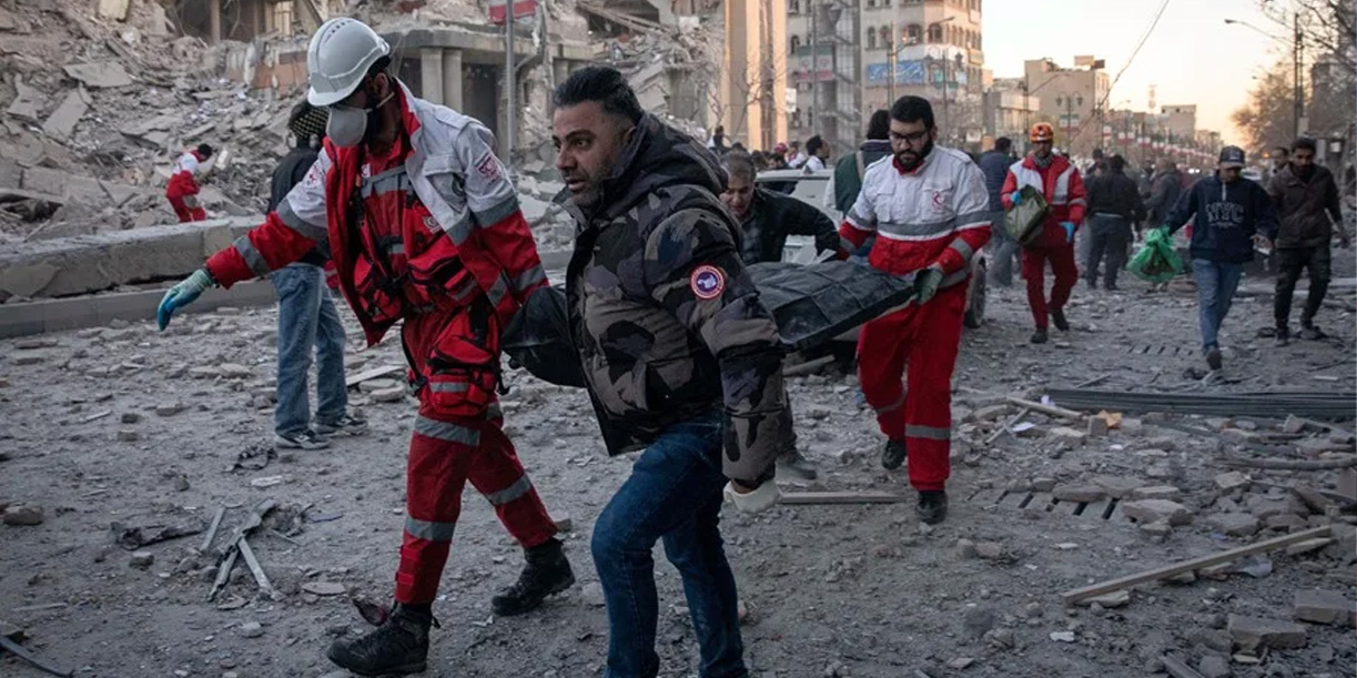 Foto: Devastación en Irán /cortesía 