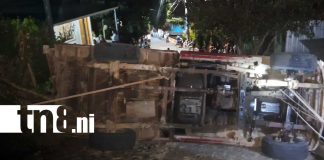 Foto: Accidente en Matagalpa deja dos lesionados tras vuelco/TN8