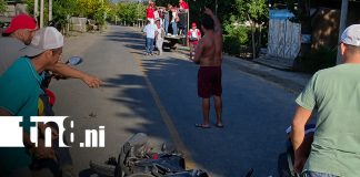 Foto: Motociclista lesionada tras accidente provocado por peatón ebrio, en Ometepe/TN8