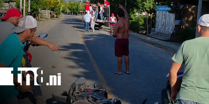 Foto: Motociclista lesionada tras accidente provocado por peatón ebrio, en Ometepe/TN8