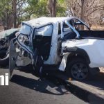 Foto: Un muerto y dos heridos tras violento accidente en la Panamericana Sur, Rivas/TN8