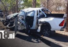 Foto: Un muerto y dos heridos tras violento accidente en la Panamericana Sur, Rivas/TN8