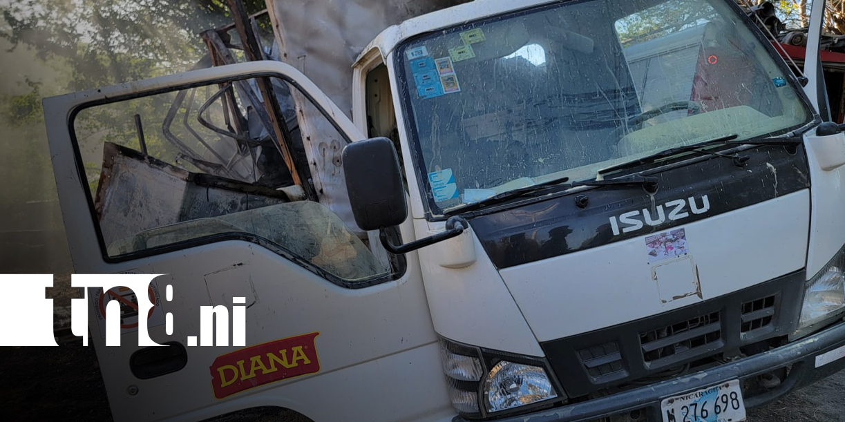 Foto: Camión de DIANA termina en llamas en carretera a León/TN8